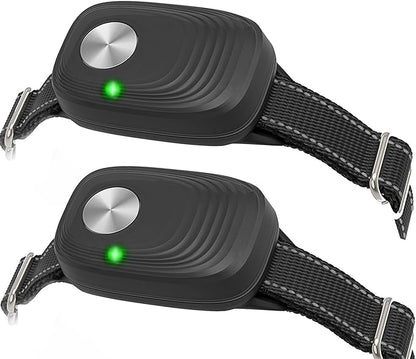 Automatic Pet Door Collar MS-6, Compatible with High Tech Pet Door, Luxury Design, Black, 2PK
