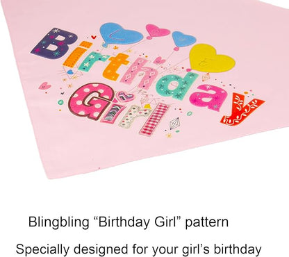 ADOGGYGO Dog Birthday Hat Bandana Girl - Pet Birthday Party Supplies - Pink Tutu Hat Scarf Bow Banner Set for X-Large Dogs (X-Large)