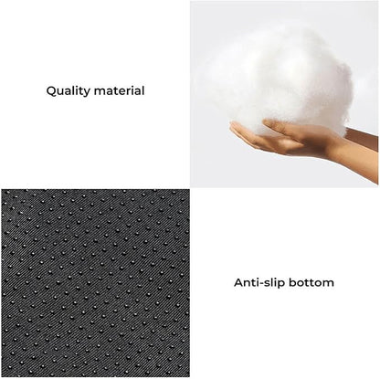 FUNNY FUZZY Pet Fluffy Fuzzy Couch Cover, Calming Washable Dog Bed Sofa Protector Pets Mat for Small Dogs and Cats (Coffee,27.56 × 24.02 × 5.51 in)