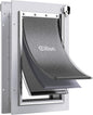 Medium Dog Door for Door, Doggy Door with Aluminum Frame, 3 Flaps, Metal Closing Panel and Lock, Pet Doggie Door for Interior and Exterior Doors