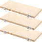 Okllen 3 Pack Bird Perch Stand, Parrot Wood Platform, Natural Wooden Perch Toys Playground Cage for Conure, Chinchilla, Parakeet, Budgie, Cockatiel