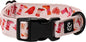 Lucy & Co. Dog Collar - Durable Lightweight Designer Collar for Pets - Adjustable Metal Safety Buckel. (Howdy, Honey Collar).