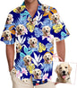 DILYPOD Custom Hawaiian Shirt with Face, Personalized Button Down Hawaiian Shirts for Men, Women, Photo Hawaiians Shirt