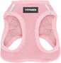 Best Pet Supplies Voyager Step-in Air Harness - All Weather Mesh, Reflective, No Pull Harness for Dogs, Cats - Secure with Hook & Loop Fastener, Buckle, Double D-Rings - Pink, XXS