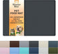 Neater Pet Brands Neater Mat Cat & Dog Food Mat, Waterproof & BPA-Free Silicone Placemat with Raised Edge for Under Food and Water Bowls, 16" x 10", Midnight Black