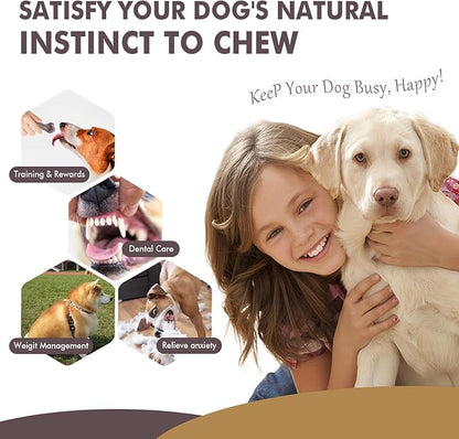 2 Pack Durable Dog Chew Toys for Aggressive Chewers-Puppy Teething Toys, Long-Lasting Dog Bones for Medium & Large Breeds-Indestructible Chew Toys for Dogs to Keep Them Busy & Support Dental Health
