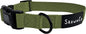 ShawnCo Dream Walk Dog Collar- Premium, Adjustable and Comfortable Pet Collar for Small, Medium, Large and Extra Large Dogs (M, Olive Green)