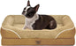 Washable Orthopedic Large Dog Bed - Big Dog Beds with Removable Waterproof Cover and Non-Slip Bottom XL Large Pet Bed with Bolster Extra Large Dogs Bed
