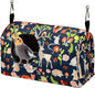 ShuRung Parrot Cockatiel Warm House Bird Nest Bed Winter Hanging Hammock Birds Sleeping Bed Parrot Hideway Bed Polyester Fabric for Parrot Parakeet Cockatiels Budgies Lovebird African Grey (S)