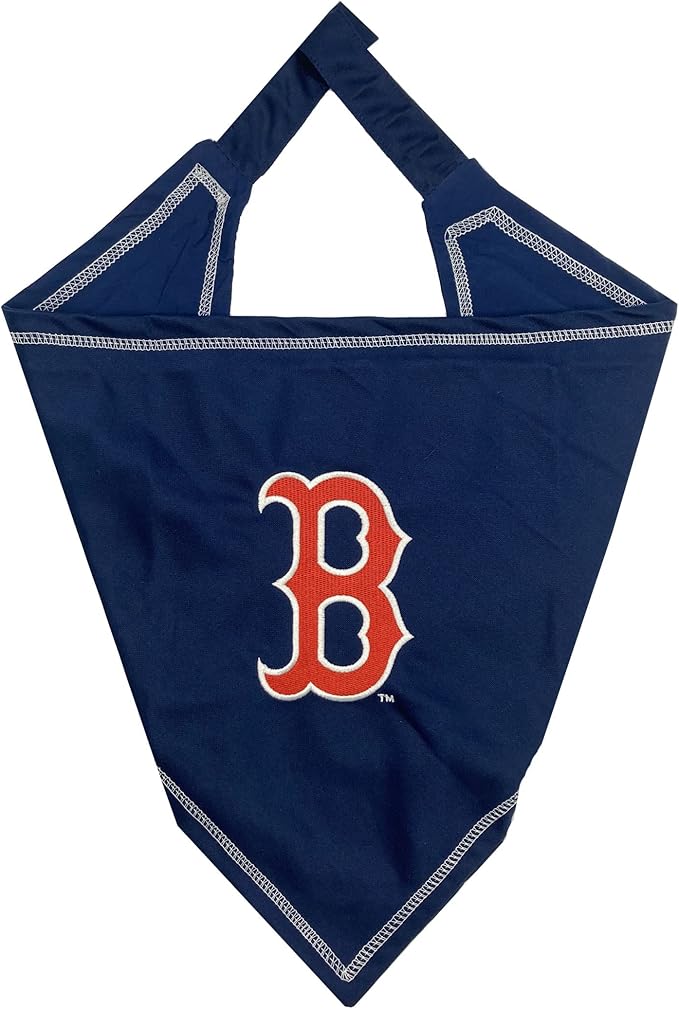 Pets First MLB Boston RED SOX TIE Bandana, Small/Medium. Dog Bandana Scarf Bib for Pet Cat Dog. The Ultimate Game-Day, Party Bandanna, Birthday Event