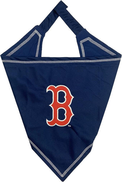 Pets First MLB Boston RED SOX TIE Bandana, Large/X-Large. Dog Bandana Scarf Bib for Pet Cat Dog. The Ultimate Game-Day, Party Bandanna, Birthday Event