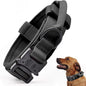 Tactical Dog Collar, Adjustable Military Training Nylon Dog Collar with Control Handle and Heavy Quick-Release Metal Buckle for Small Medium Large Dogs, Black M