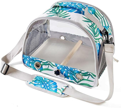 Travel Use Bird Carriers Bag Cage with Ventilation Holes and Perch for Avians Pet Ventilated Bird Transport Ventilated Small Pet Travel Carriers