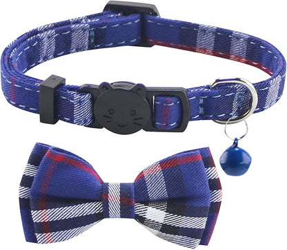SuperBuddy Cat Collars Breakaway with Bell - 2 Pack Cat Safety Collars for Boys & Girls - Safety Buckle Kitten Collar for Pet Supplies,Stuff,Accessories