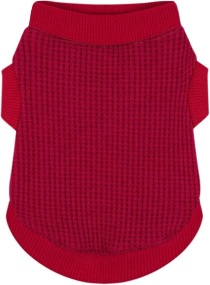 Cozy and Functional Dog Shirts for Small Puppies: Stretchable Wine Red Attire with Easy-On Design, Ideal for Chihuahuas and Yorkies - Enhance Comfort and Playfulness on Chill Days XX-Small