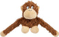 Best Pet Supplies Interactive Squeaky Dog Chew Toy, Ideal Dog Toys for Chewers, Small, Medium & Large Dogs, and Fetch Lovers - O-Hug-Atan (Brown), Large