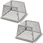 Dryer Vent Bird Guard,Dryer Vent Cover Guard for Most 5" to 6" Bathroom Exhaust Fan Ventilation Cover,8.5"Lx8.5"Wx6"H Stainless Steel Ventilation Bird Cage for Exhaust Fan Cover,2PCS