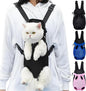 Pet Carrier Backpack, Adjustable Pet Front Carriers for Small Medium Dogs Cats 5-18 Lbs, Legs Out, Dog Cat Carrier Backpack for Hiking,Camping,Traveling,Cycling (Black, Medium（Fit:5-10lb）)