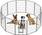 BestPet | Dog Playpen | 40 Inch, 12 Panels | Heavy Duty Metal Pet Exercise Pen | Indoor Outdoor Fence Panels | Rust-Resistant, Removable, Tool-Free Setup | Anti-Skid, Expandable Design