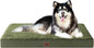 EHEYCIGA Orthopedic XXL Dog Beds for Jumbo Dogs with Removable Washable Cover,Dark Green, 50x36