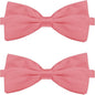 KOOLMOX Dog Bow Ties Pink, Adjustable Dog Collar Bow Tie for Medium and Large Dogs Cats Pets Wedding Birthday Graduation Holiday Homecoming Costumes Grooming, 2-Pack
