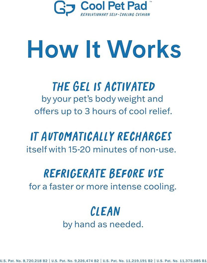 The Green Pet Shop Cool Pet Pad - Extra Small, Disney’s Stitch - Self-Cooling, Pressure Activated Mat for Dogs & Cats from 0-8 lbs - Non-Toxic Gel, No Water Needed
