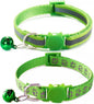 FluorescentCat Collar with Bells, [2 Pack] Hot Pink Break Away Kitten Collar with Bells, Breakaway Cat Collar for Girl Cats Kitty
