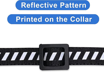 Pawtitas Personalized Black Reflective Cat Collar – Adjustable Custom Collar with Safety Buckle, Removable Bell, and Engraved Name & Phone Number for Kittens and Adult Cats