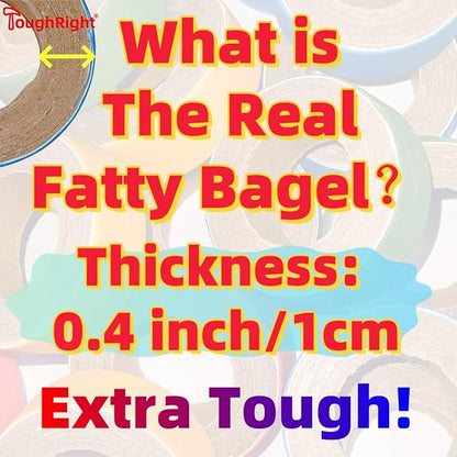 24Pcs Fatty Bagels Bird Toys for Parrots Durable Cardboard Chewing Shredding Foraging Foot 1.75" for Medium & Large Parrot Amazons Mini Macaws African Greys Cockatoos Eclectus Senegal
