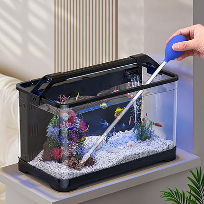 2 Pcs 18.5 in Long Pipette for Fish Tank Coral Food Feeder Long Syringe Aquarium Coral Feeding Tube for Marine Fish Reef Aquatic Plant Spider Snake Lizard