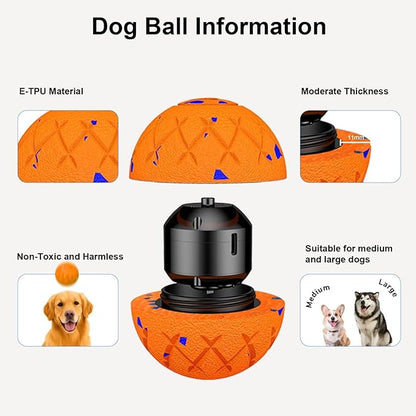 Interactive Dog Ball, Moving, Bouncing and Rotating, Silent Foam Material, IP54 Waterproof Rating, Smart Active Rolling, Stimulation Toys for Medium and to Keep Them Busy