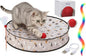 Interactive Cat Toys for Indoor Cats – Moving Ball Cat Play Mat, Interactive Toys for Cats with Rolling Motion for Exercise, Mental Stimulation & Boredom Relief, Rolling Ball in 28" Playing Mat