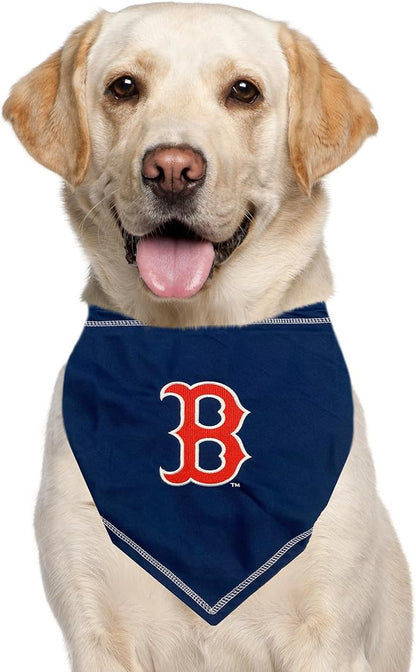 Pets First MLB Boston RED SOX TIE Bandana, Large/X-Large. Dog Bandana Scarf Bib for Pet Cat Dog. The Ultimate Game-Day, Party Bandanna, Birthday Event