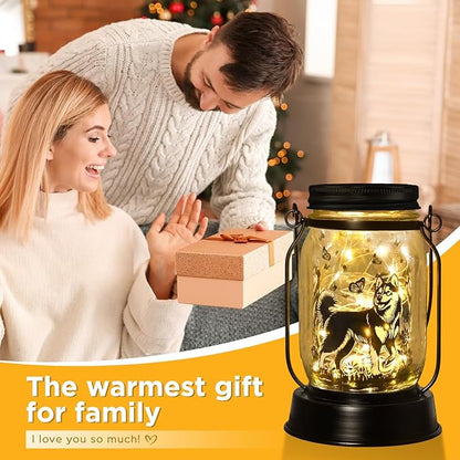 kyoryuger Alaskan Malamute Gifts for Women/Men, Pet Solar Lanterns Alaskan Malamute Dog Lover Lantern Pet Loss Dog Memorial Lights Solar Garden Decoration for Yard,Patio,Torches Lights Home Decor