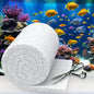 Aquarium Filter Floss 12 * 144 Inches, Cut to Fit Fish Tank Filter, Dual Density Aquarium Filter Pad, Pond Filter Media Roll Clear Water for Freshwater & Saltwater, Safe for Fish, Reef, Turtles