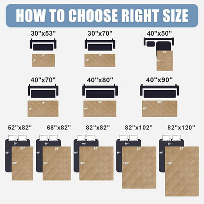 Smiry Waterproof Dog Bed Cover Blanket 40x80, Soft Reversible Pet Blanket, Washable Leakproof Cats Dogs Couch Cover for Sofa, Couch, Furniture, Camel/Camel