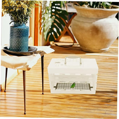 POPETPOP Parakeet Cage Bird Travel Carrier Small Bird Cage for Outdoor Activities