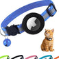 AirTag Cat Collar Airtag Holder for Cats – Breakaway Reflective Nylon Kitten Collar with Bell, Adjustable 1cm Cat Collar for Tracking, Safety & Small Cats (Fits 8.66–13.78 in)