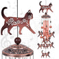 Outdoor Cat Wind Chimes, Gifts for Mom & Grandma & Woman & Family & Neighbor, Cats Decoration for Home,Garden,Balconies,Room,Patio,Indoor, Mobile Wind Catcher, Memorial Windchime, Blessing Wind Bells