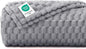Luciphia Soft 300GSM Fleece Pet Blanket for Small Medium Large Dogs Washable 3D Textured Flannel Cat Puppy Decorative Furniture Protector Throw Durable Grey, L(41''x31'')