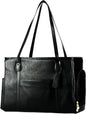 Stylish Dog Purse Carrier, Leather Pet Carrier Bag for Small Dogs Cats Puppy, Airline Approved Soft-Sided Carrier Black
