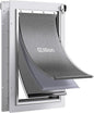 Large Dog Door for Exterior Door Dog Door for Door, Doggie Door with Aluminum Frame, 3 Flaps, Metal Closing Panel and Lock