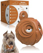 Mewlmart Giggle Ball for Dogs Owl Dog Toys for Aggressive Chewers Medium Large Dogs Fun Gift for Dog Natural Rubber Herding Ball for Dogs Cute Owl Hoot Brown New