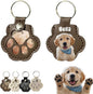 Personalized Dog Hair Keychain Pet Fur Keepsake Pet Memorial Cute Storage Keychains Cat Paw Shaped Key Chain to Store Fur