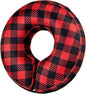 BENCMATE Inflatable Dog Cone Collar Alternative, Soft Dog Cone for Small Medium Large Dogs and Cats, Neck Recovery ECollar Donut Collar After Surgery (Large+, Plaid)