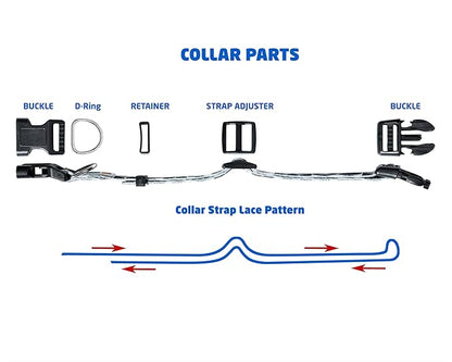 MS-5 Automatic Pet Door Collar, Genuine High Tech Pet Brand Dog Collar for Power Pet Doors - Deluxe Strap (Tribal, Medium) - DC-TBL-MS5-M