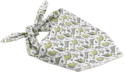 ARING PET Dinosaur Dog Bandanas, Summer Kerchief Triangle Bibs Scarf for Puppy Small Medium Large Boy Girl Dogs Cats-S