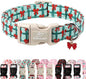 Christmas Dog Collar for Puppy Small Dogs - Cute Festive Plaid with Red Bow Christmas Collars for Dogs, Soft Adjustable New Year Dog Collars with Quick Release Buckle XS