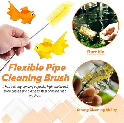 13Pcs Aquascape Tools Kit - Stainless Steel Aquarium Plant Tools - Tweezers, Scissors, Scraper, Sand Spatula for Fish Tank