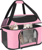 Premium Cat Carrier for Pets Up to 20 Lbs, Cat Travel Bag Soft-Sided Backpack Pet Carriers with Padded Shoulder Strap, Dog Carrier for Small Dogs Puppy Carry Airline Approved, Pink